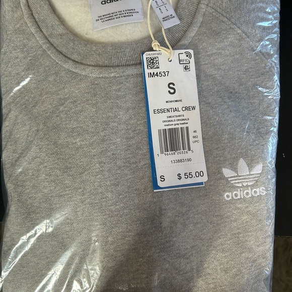 Men’s Small Adidas Essential Crew Sweatshirt - Picture 3 of 4